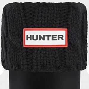 NIB Hunter Boot Socks Black Cable Knit Sz M